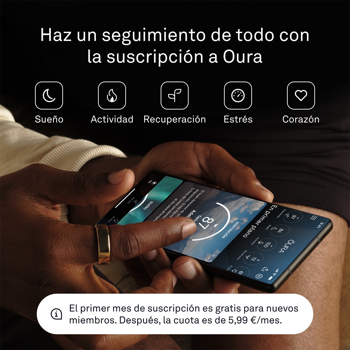 Thumbnail 3 de Oura Ring Gen3 Anillo inteligente 7 días