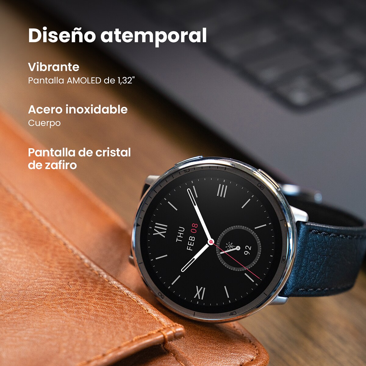 Amazfit Active 2 (Round) Versión Premium Smartwatch (Reacondicionado Grado A) - Negro Negro-4