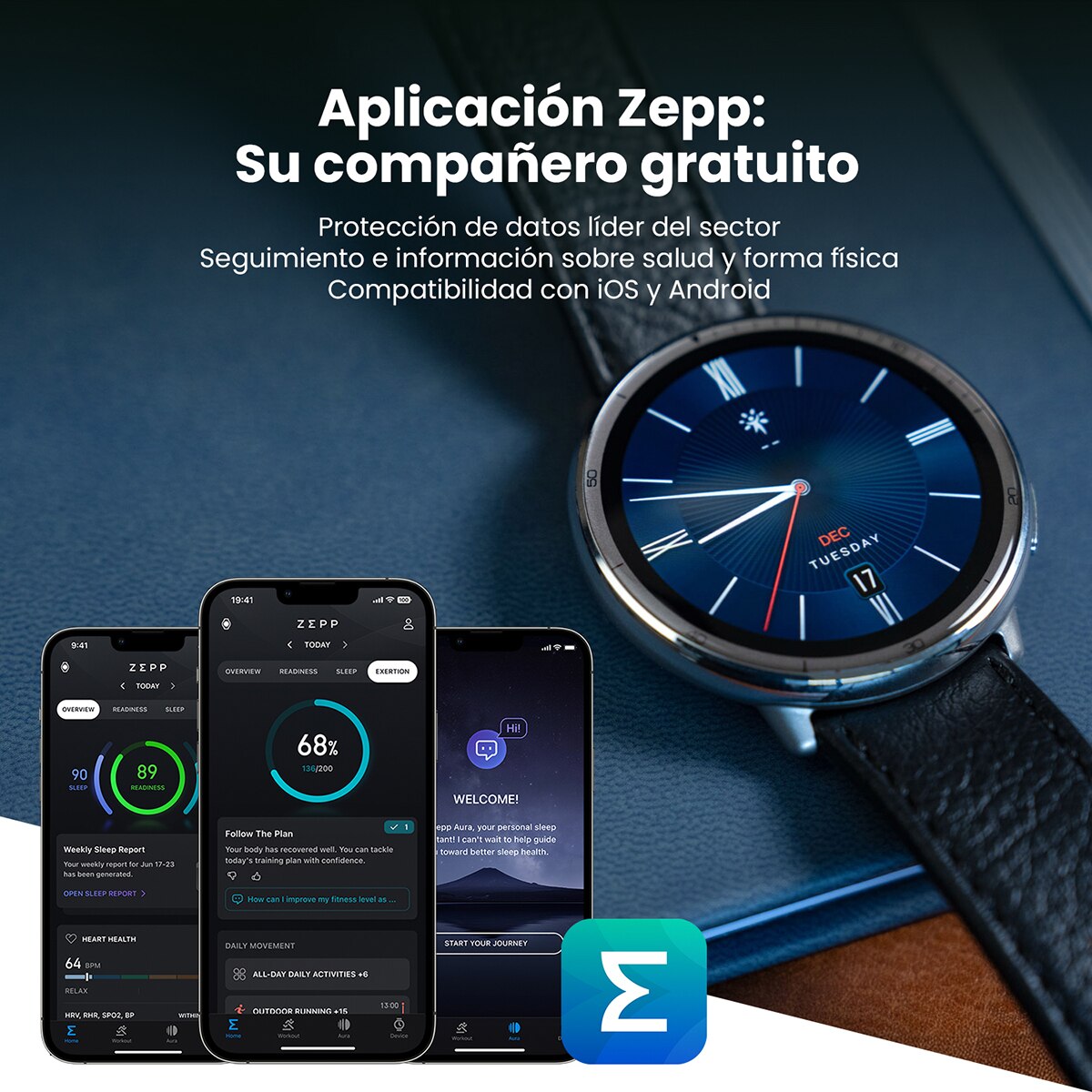 Amazfit Active 2 (Round) Versión Premium Smartwatch (Reacondicionado Grado A) - Negro Negro-9