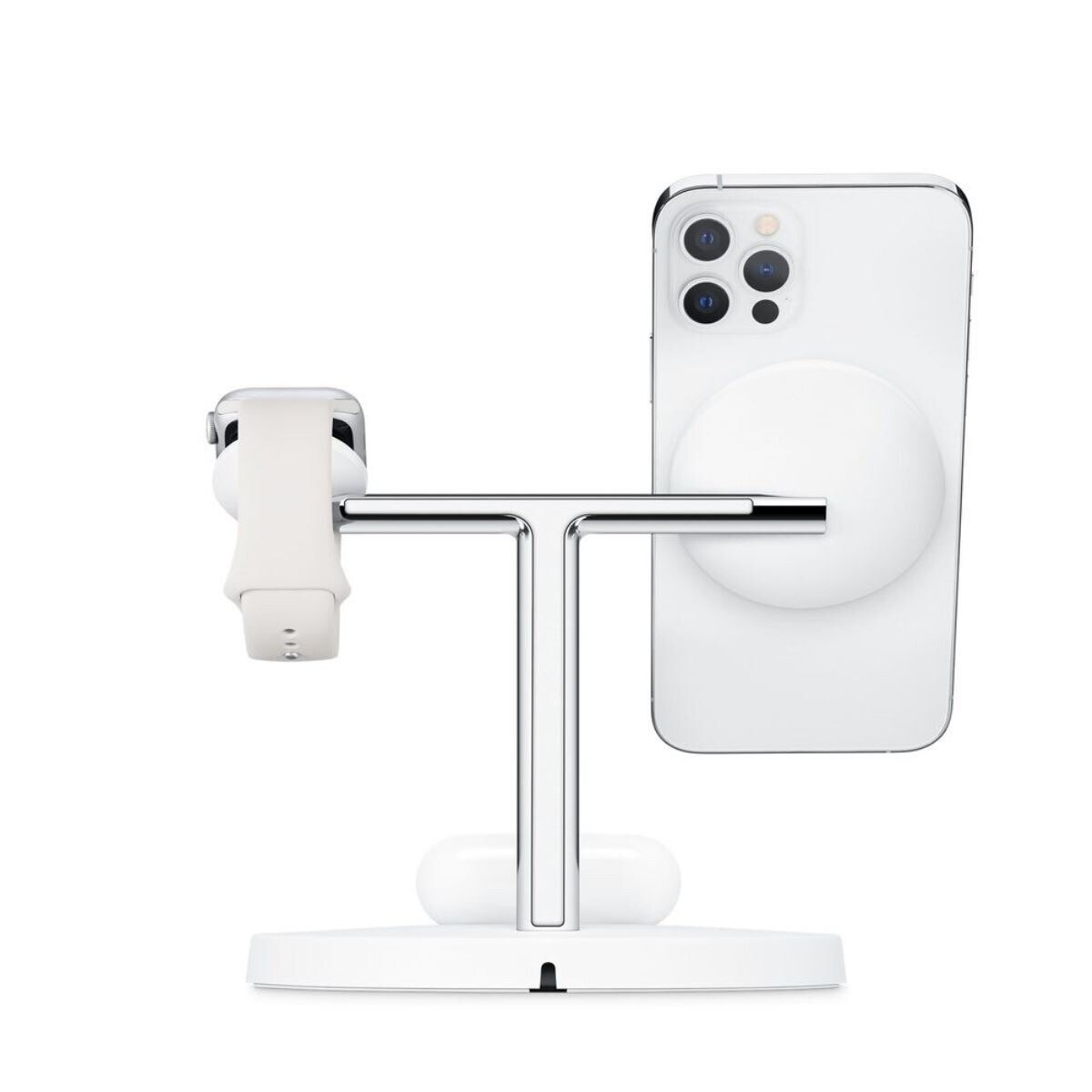 Cargador inalámbrico Belkin MagSafe 3 en 1 blanco (Reacondicionado Grado B) Blanco-3