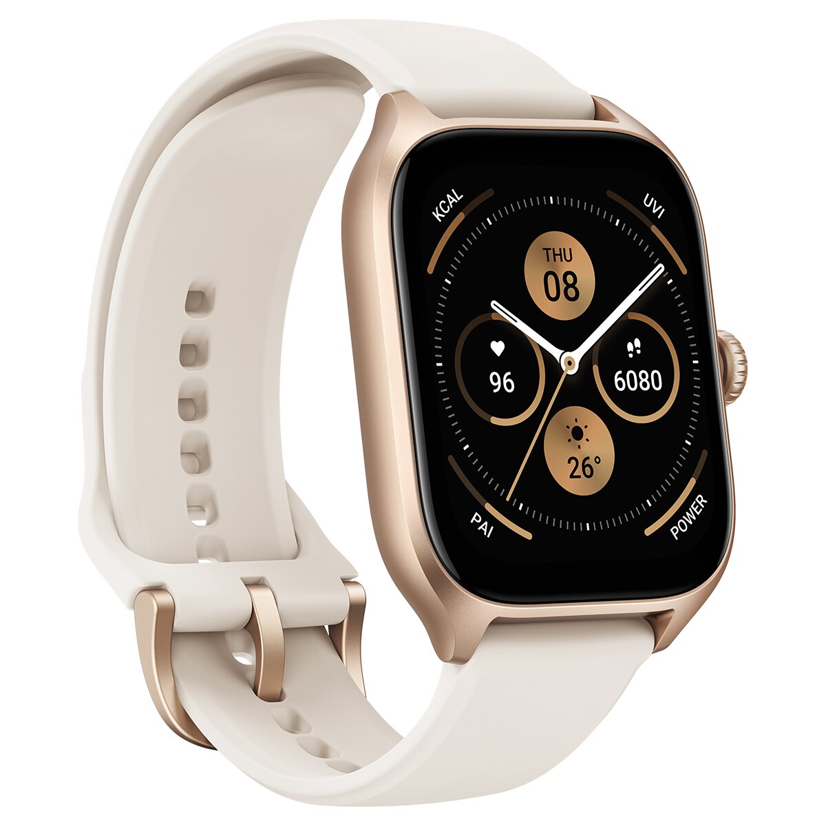 Amazfit GTS 4 Misty White Smartwatch (Reacondicionado Grado D) Blanco · El Corte Inglés — oferta en El Corte Inglés