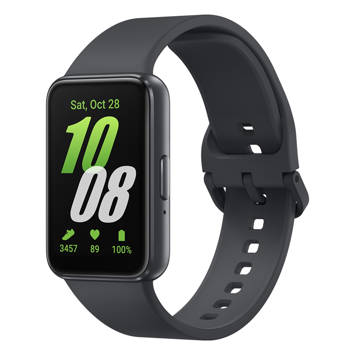 Samsung - Samsung Galaxy Fit3 Grafito Pulsera de actividad (Reacondicionado Grado A).