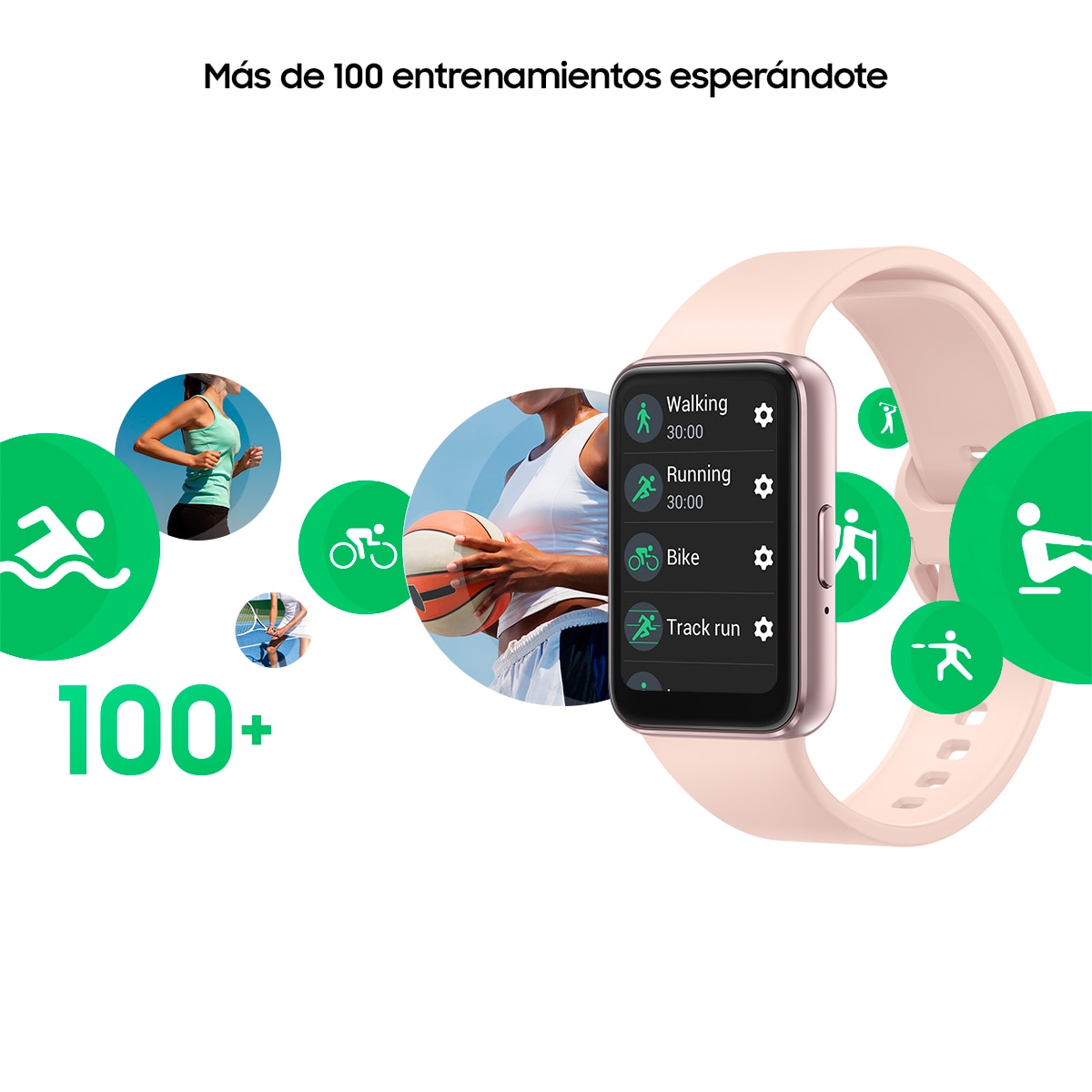 Samsung Galaxy Fit3 Oro rosa Pulsera de actividad (Reacondicionado Grado B) - Oro rosado Oro rosado-4