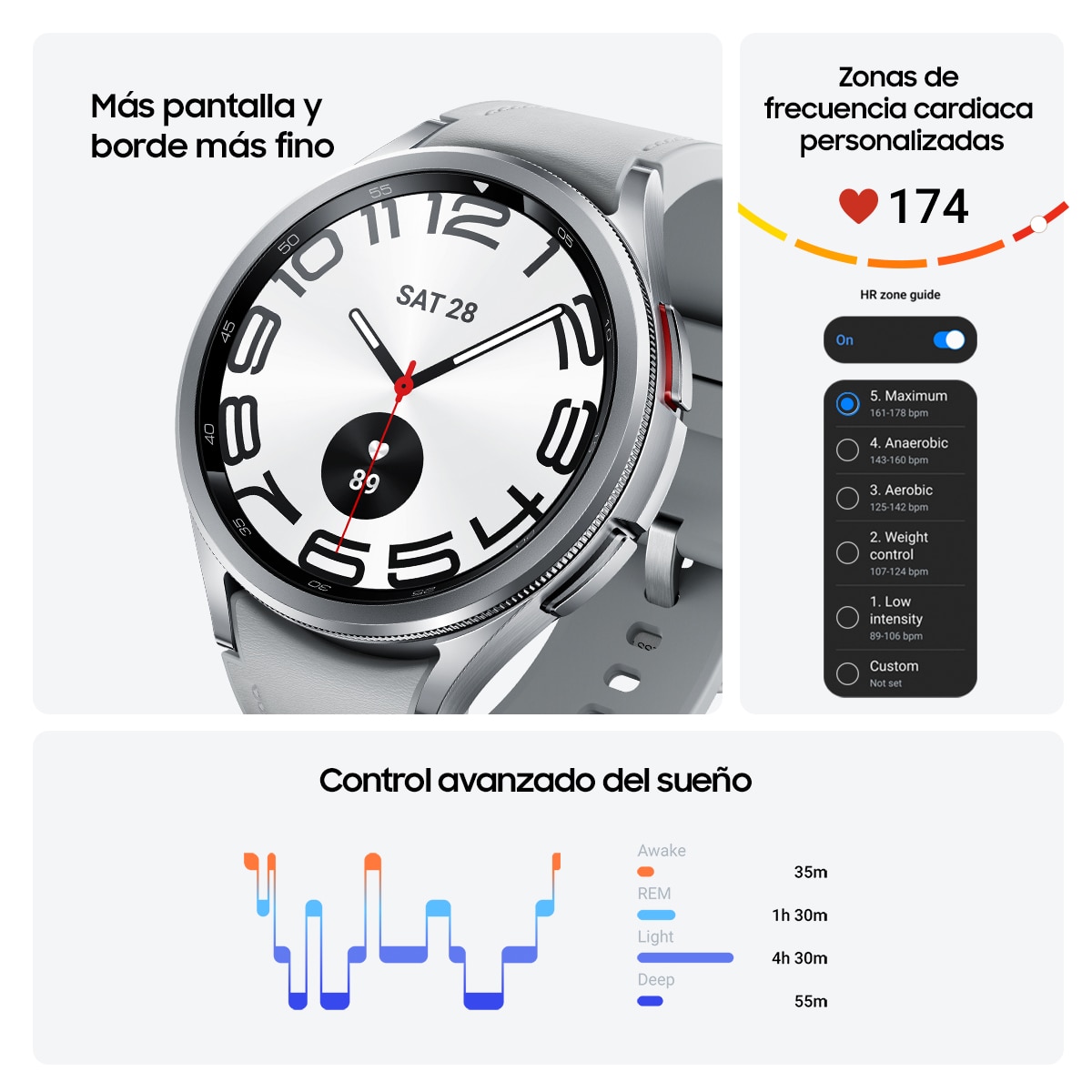 Samsung Galaxy Watch6 Classic 43mm Bluetooth Smartwatch (Reacondicionado Grado C) - Negro Negro-4