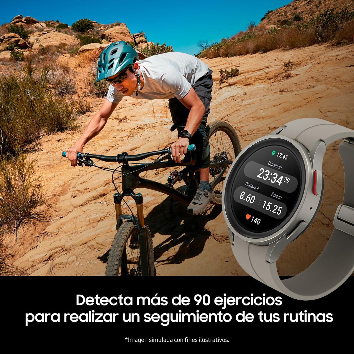 Samsung Galaxy Watch5 Pro 45mm Smartwatch (Reacondicionado Grado C) - Negro Negro-6