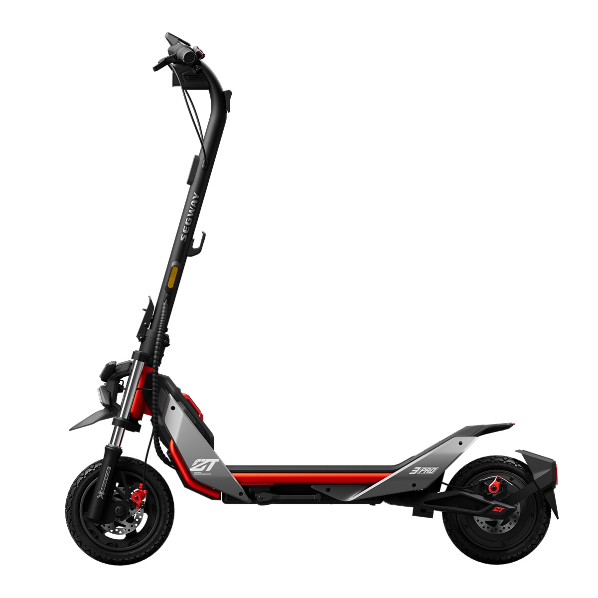 Patinete eléctrico Segway ZT3 PRO (Reacondicionado A estrenar) - Negro / Rojo Negro / Rojo-3