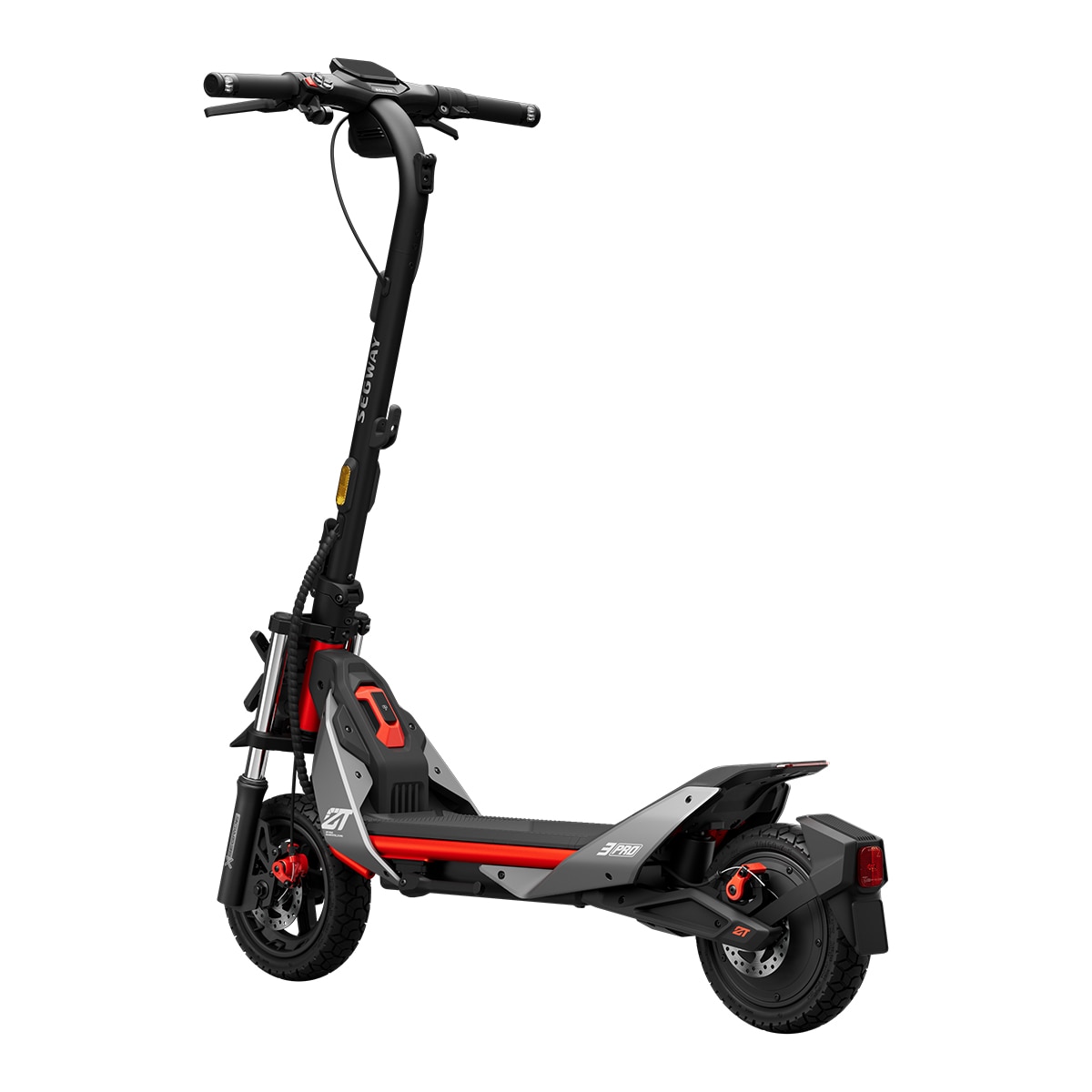 Patinete eléctrico Segway ZT3 PRO (Reacondicionado A estrenar) - Negro / Rojo Negro / Rojo-4