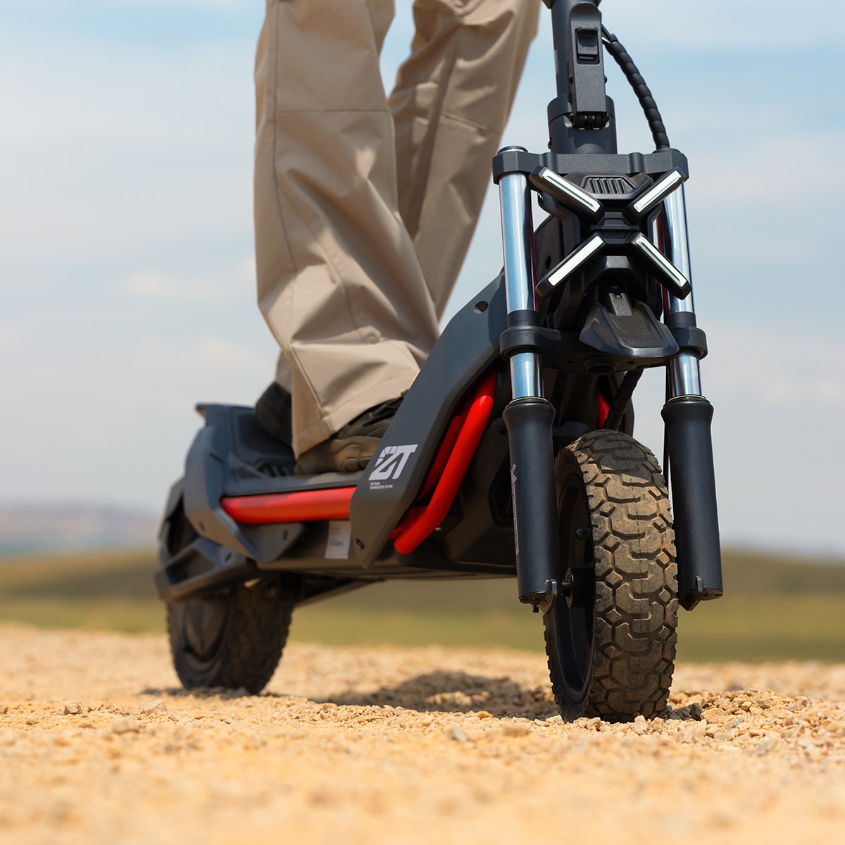 Patinete eléctrico Segway ZT3 PRO (Reacondicionado A estrenar) - Negro / Rojo Negro / Rojo-8