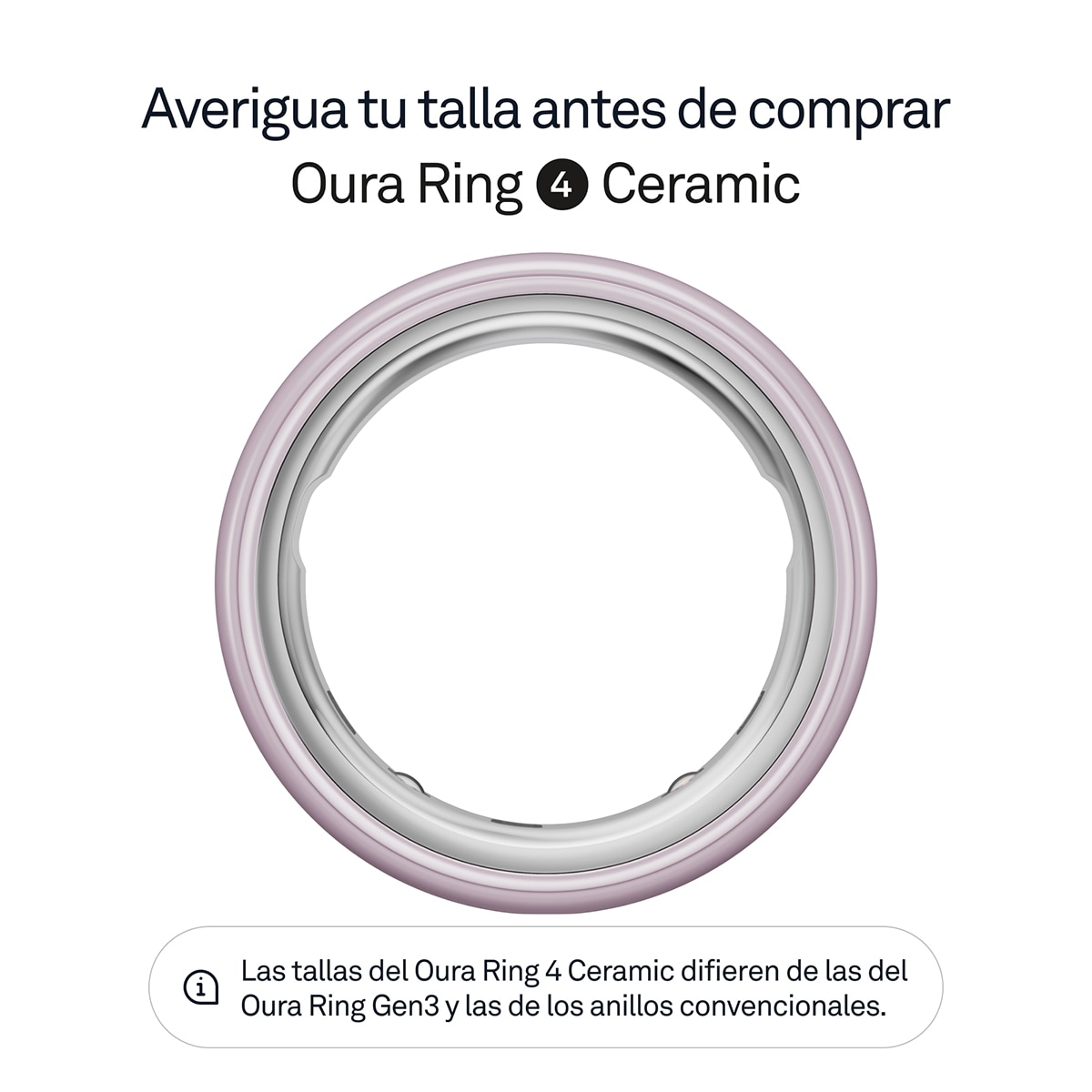 Anillo inteligente Oura Ring Gen4 Ceramic Rosa (Reacondicionado A estrenar) - Rosa 6 Rosa-4