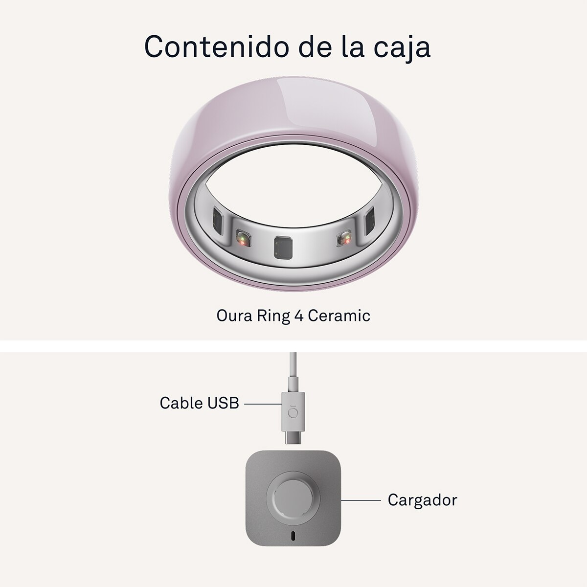 Anillo inteligente Oura Ring Gen4 Ceramic Rosa (Reacondicionado A estrenar) - Rosa 6 Rosa-10