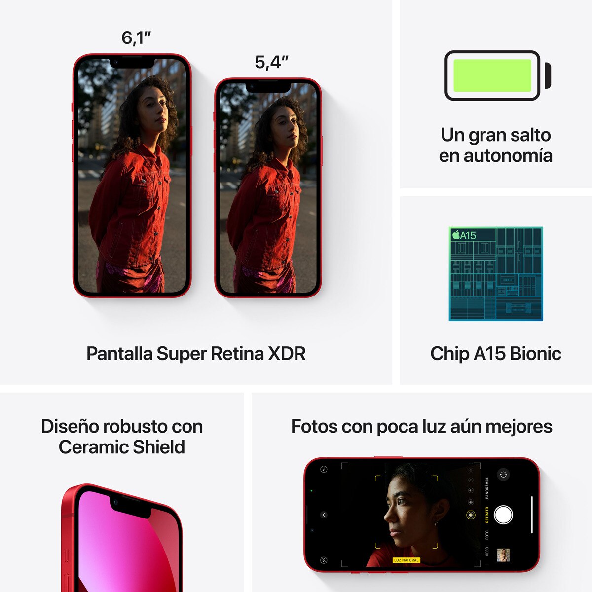 Apple iPhone 13 Mini móvil libre (Reacondicionado A estrenar