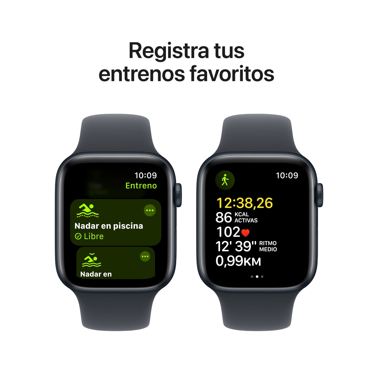 Apple Watch SE GPS 44mm Aluminio Medianoche con correa Deportiva Medianoche S/M (Reacondicionado Grado C) Medianoche-6