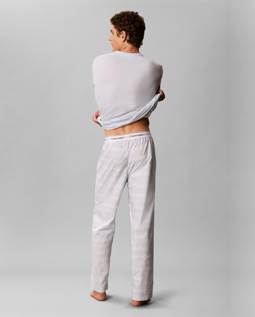 Set de pijama largo - Calvin Klein - Gris Gris-3