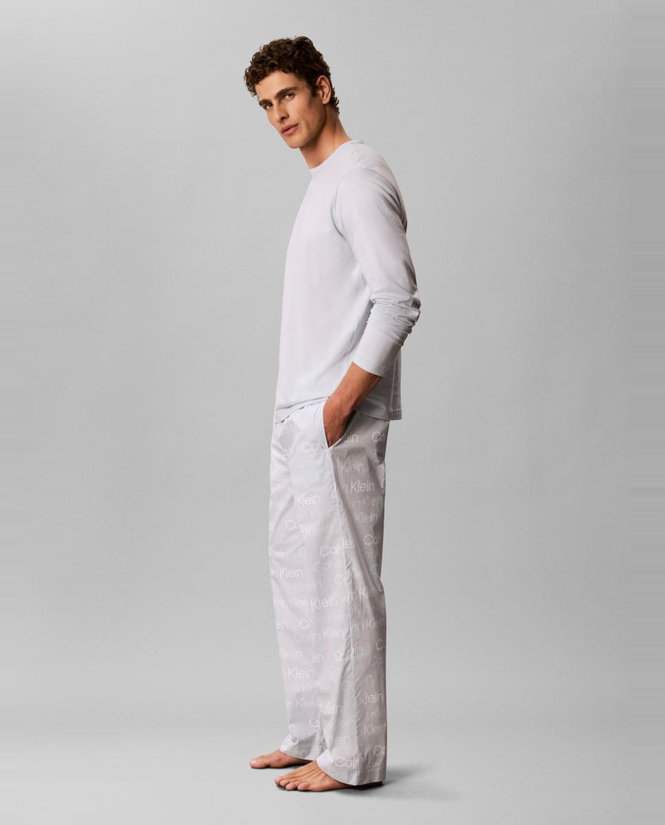 Set de pijama largo - Calvin Klein - Gris Gris-5