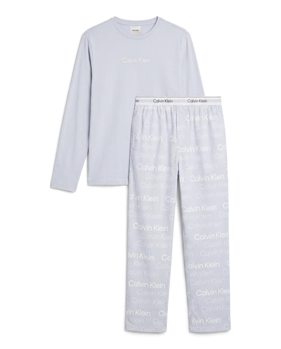 Set de pijama largo - Calvin Klein - Gris Gris-6