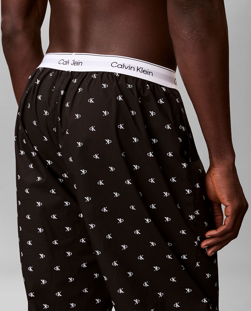 Pantalón largo de pijama - Calvin Klein - Negro Negro-4
