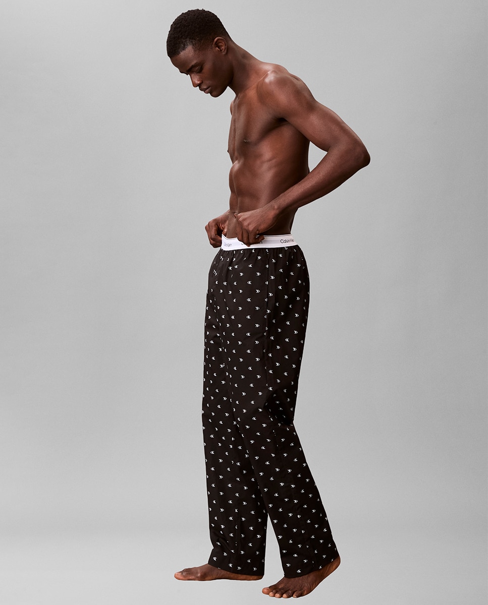 Pantalón largo de pijama - Calvin Klein - Negro Negro-5
