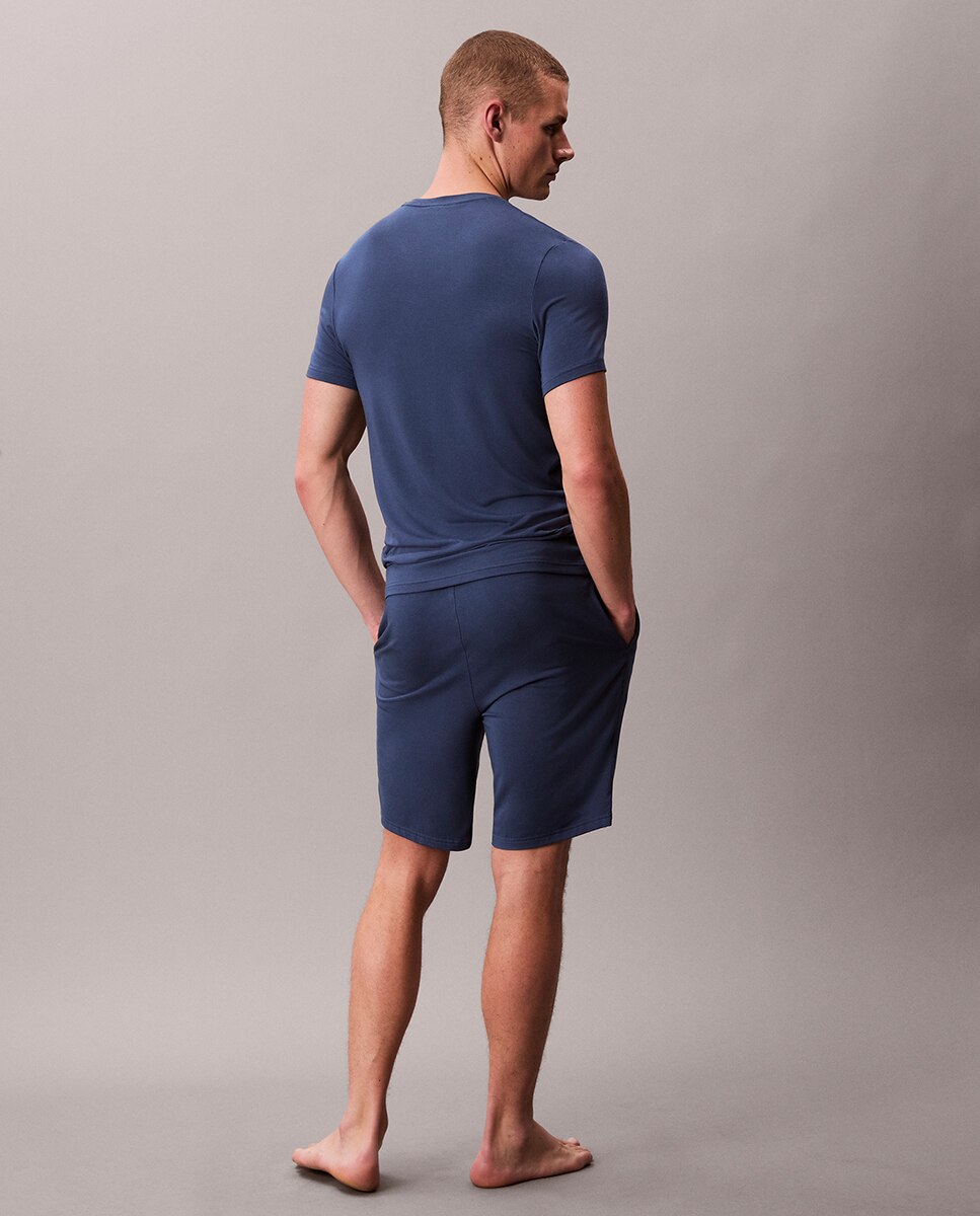 Calções de Pijama Azul-índigo-5