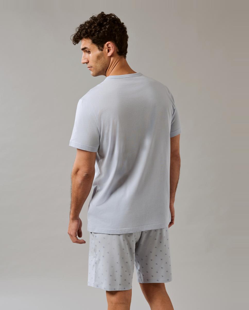 Conjunto de Pijama Curto Azul-claro-7