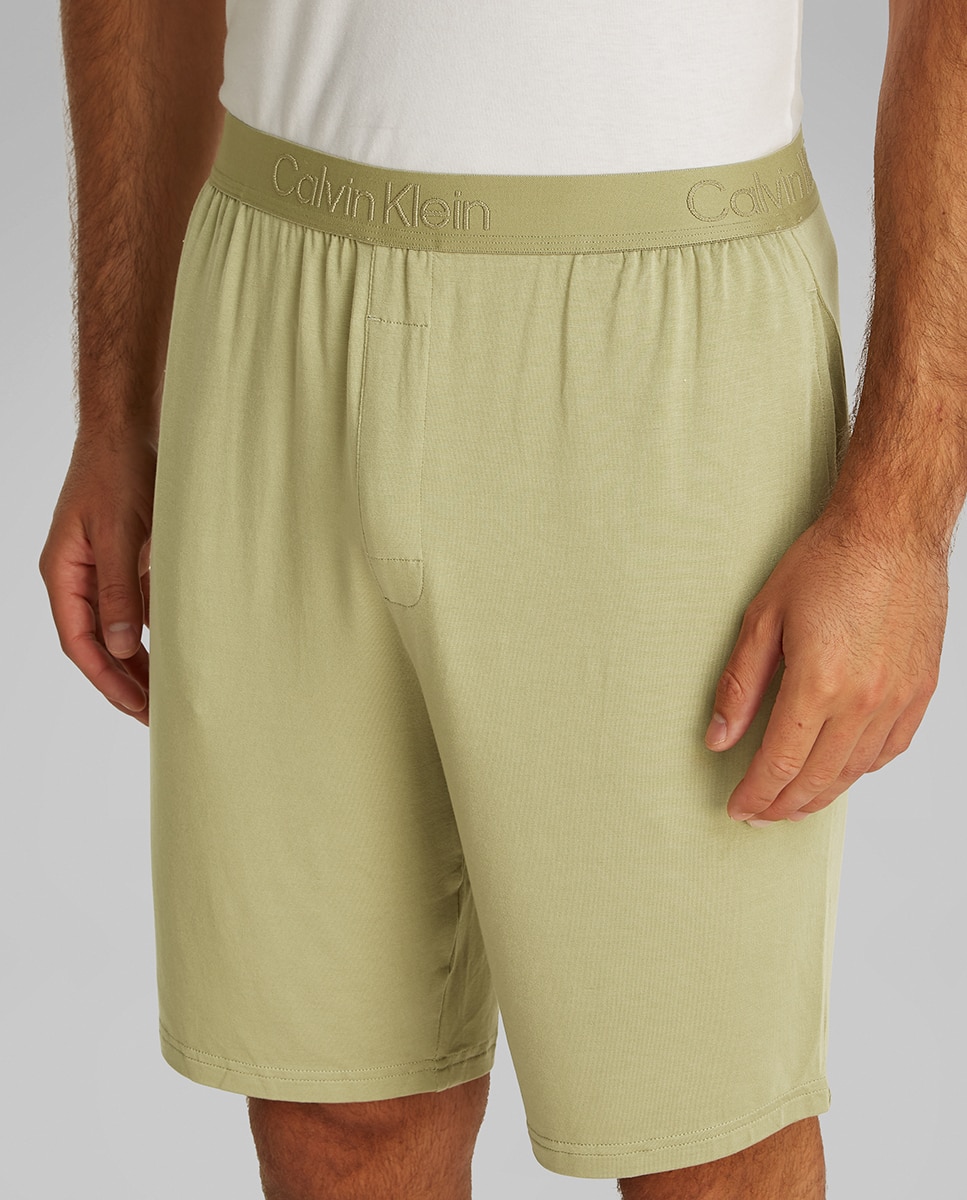 Pantalón corto de pijama - Calvin Klein - Verde militar Verde militar-4