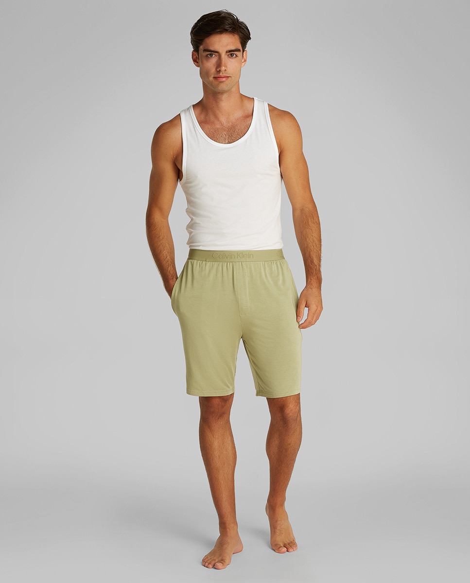 Pantalón corto de pijama - Calvin Klein - Verde militar Verde militar-5