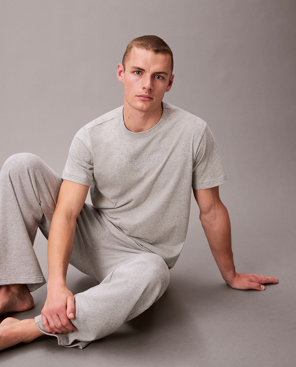 T-shirt de manga curta Cinzento-3