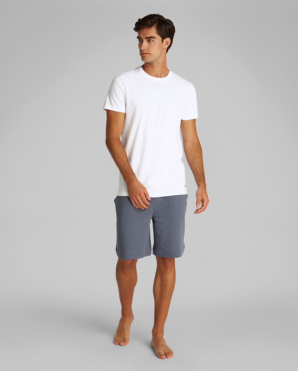 Pack de 3 T-shirts de Manga Curta com Gola Redonda Branco-6