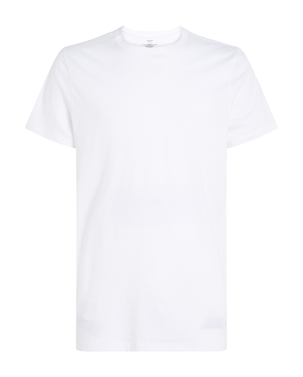 Pack de 3 T-shirts de Manga Curta com Gola Redonda Branco-5