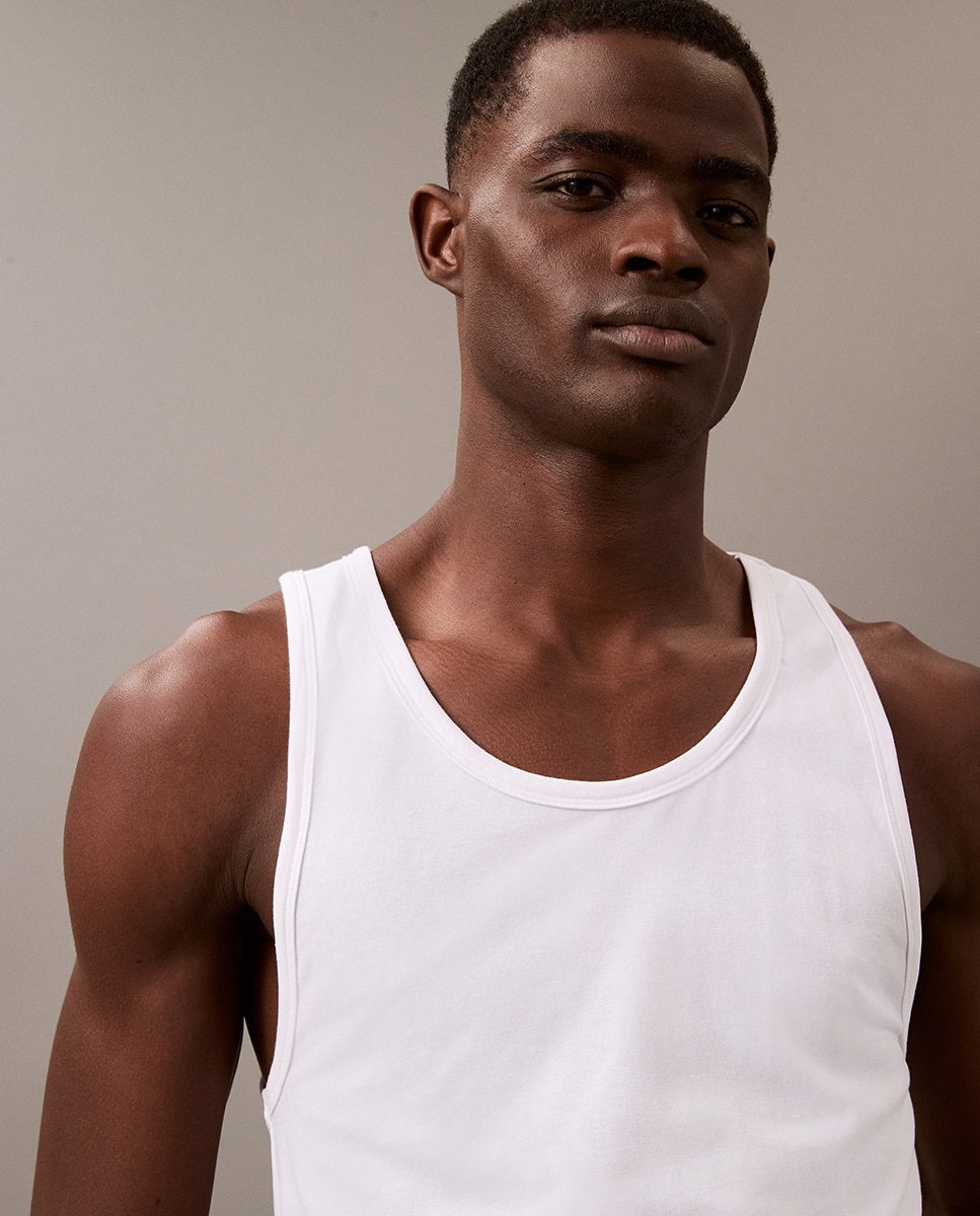 Pack de 3 camisetas de tirantes con cuello redondo - Calvin Klein - Blanco Blanco-3