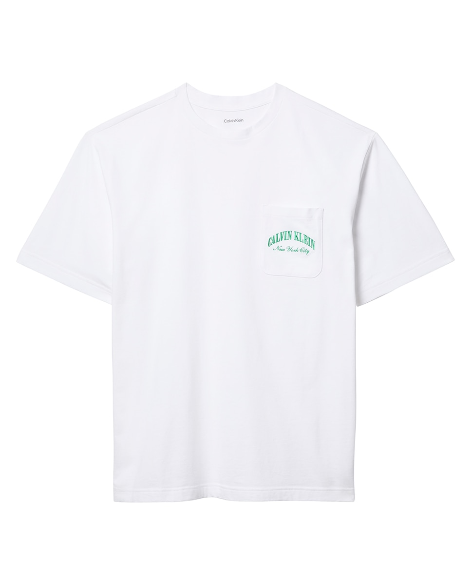 T-shirt de manga curta Branco-5