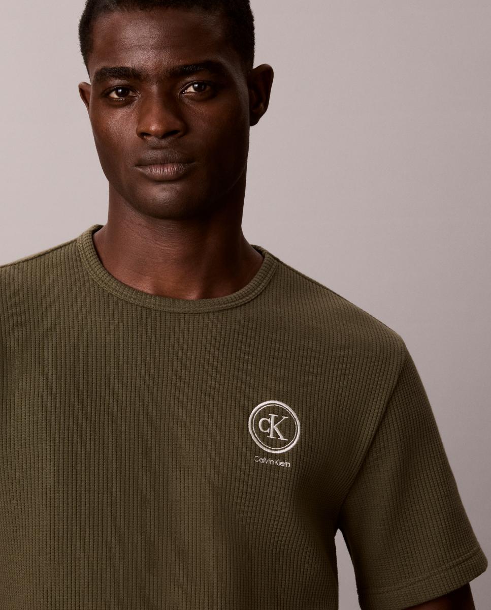 Camiseta de manga corta - Calvin Klein - Verde Verde-3