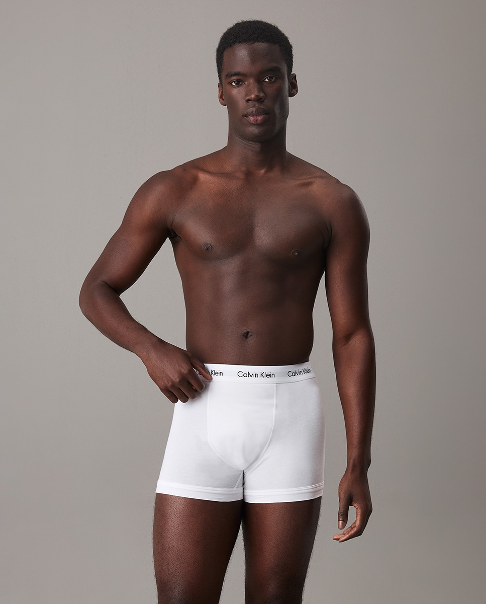 Pack de três boxers de malha de homem em várias cores Multicolor-1