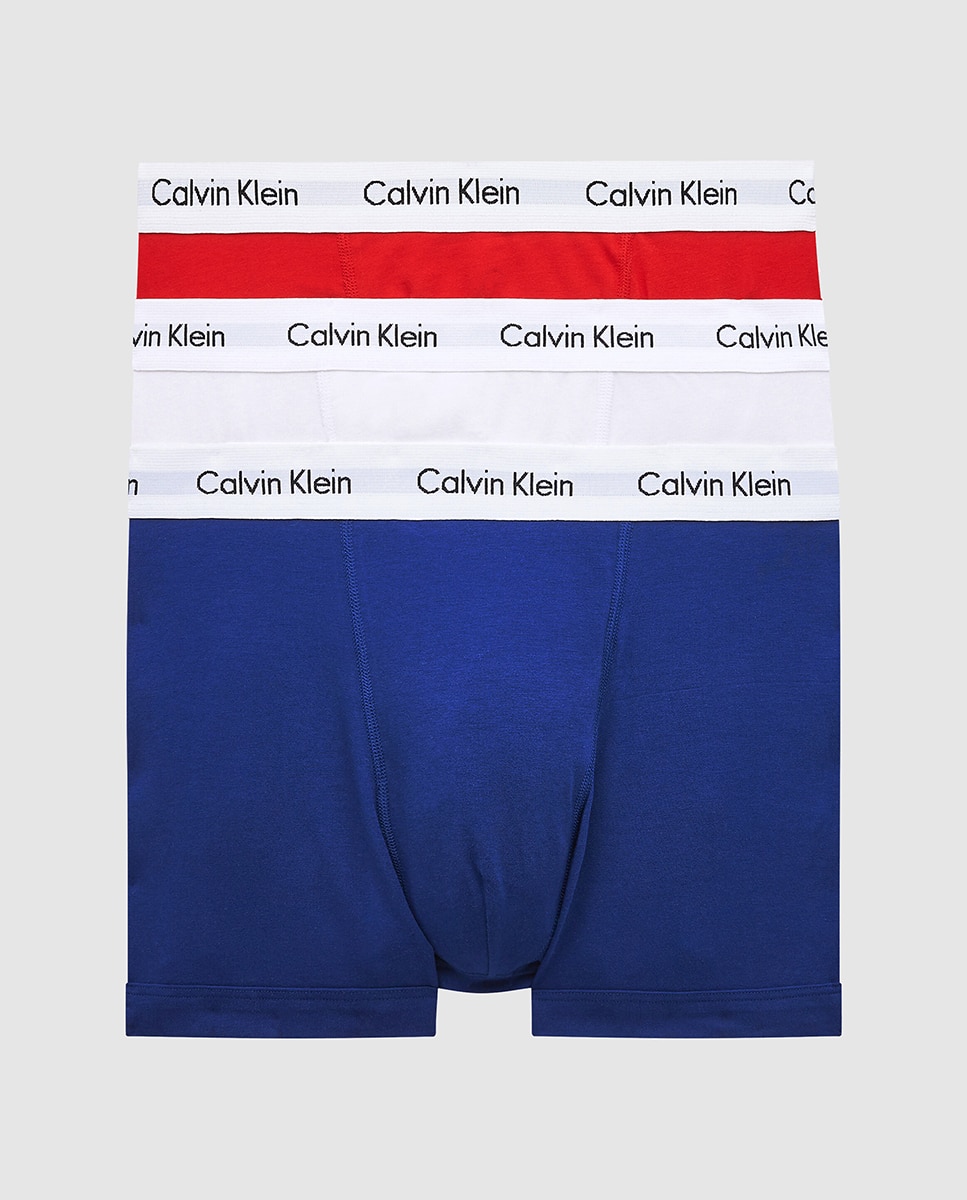 Pack de três boxers de malha de homem em várias cores Multicolor-6