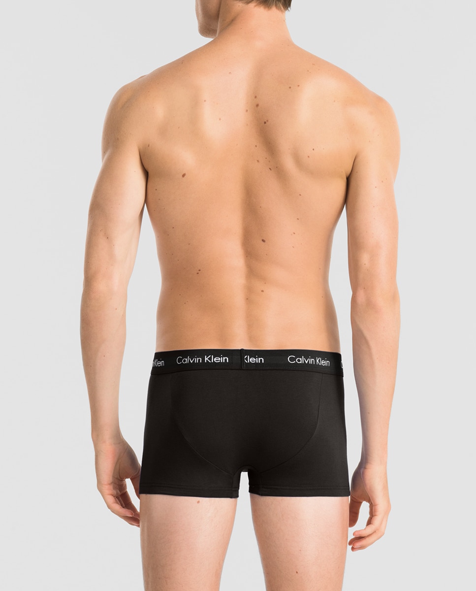 Pack de três boxers de malha pretos de homem Preto-3