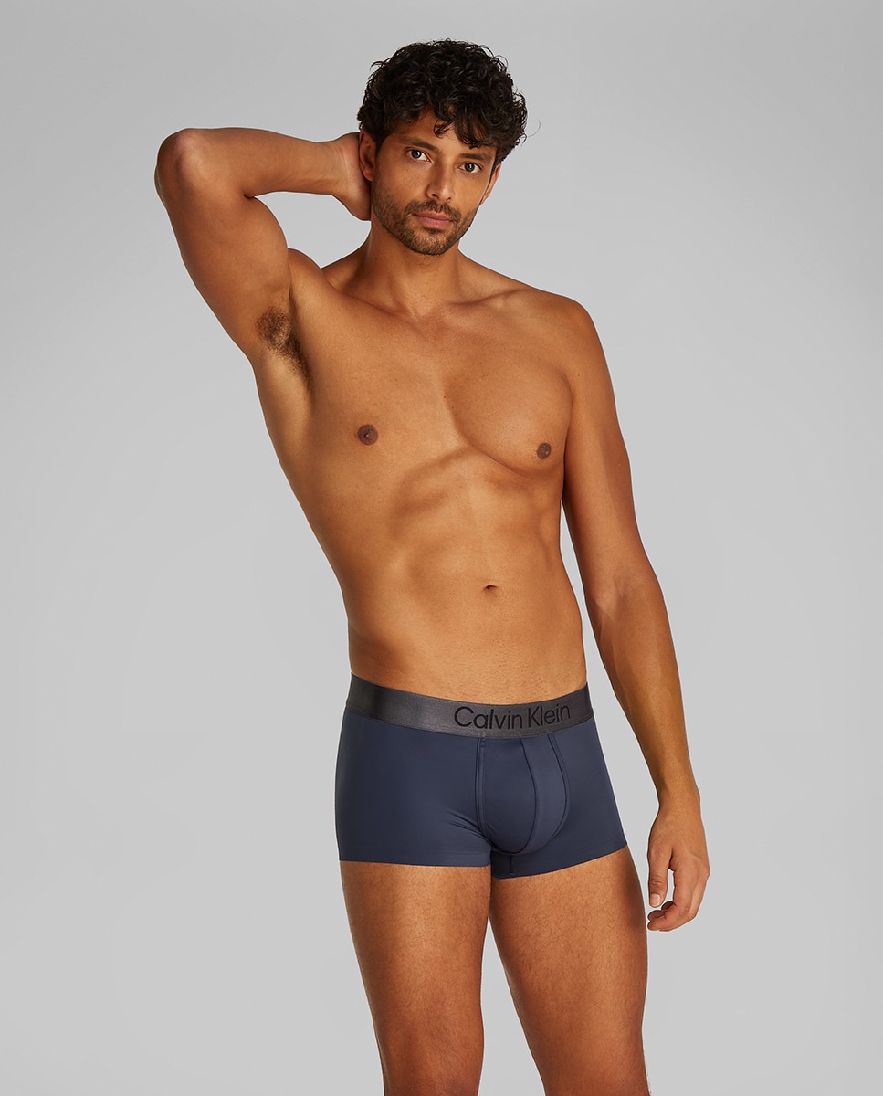 Bóxer ajustado de tiro bajo - Calvin Klein - Azul Azul-2