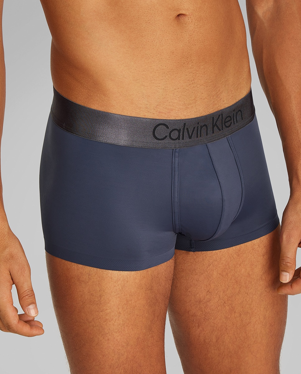 Bóxer ajustado de tiro bajo - Calvin Klein - Azul Azul-4