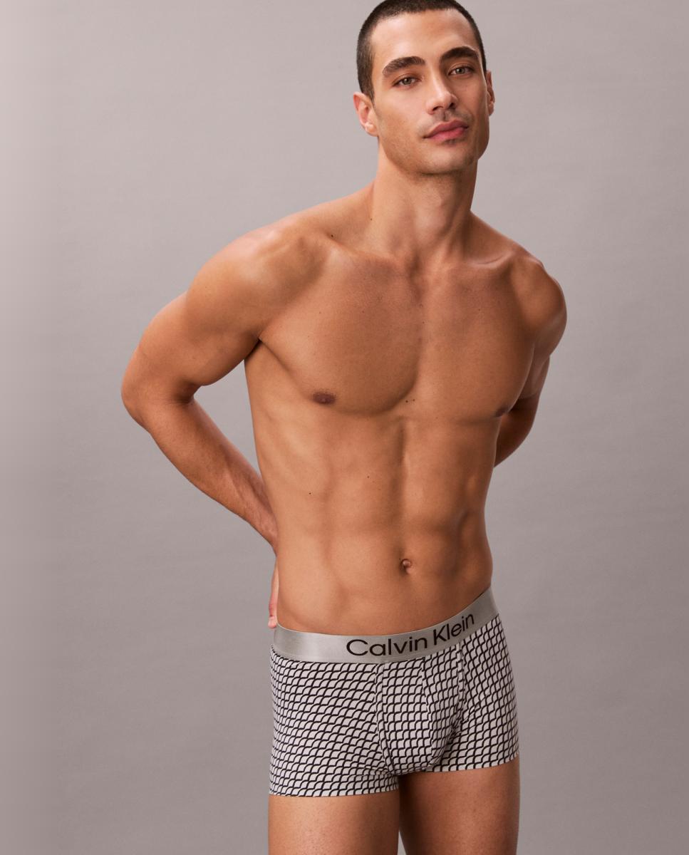 Boxers Curtos Individuais Cinzento-5