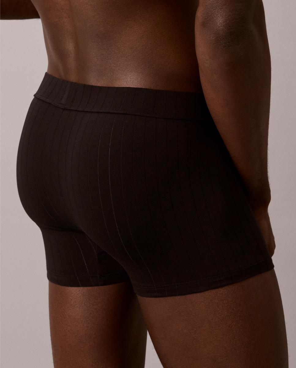 Boxers Curtos Individuais Preto-5