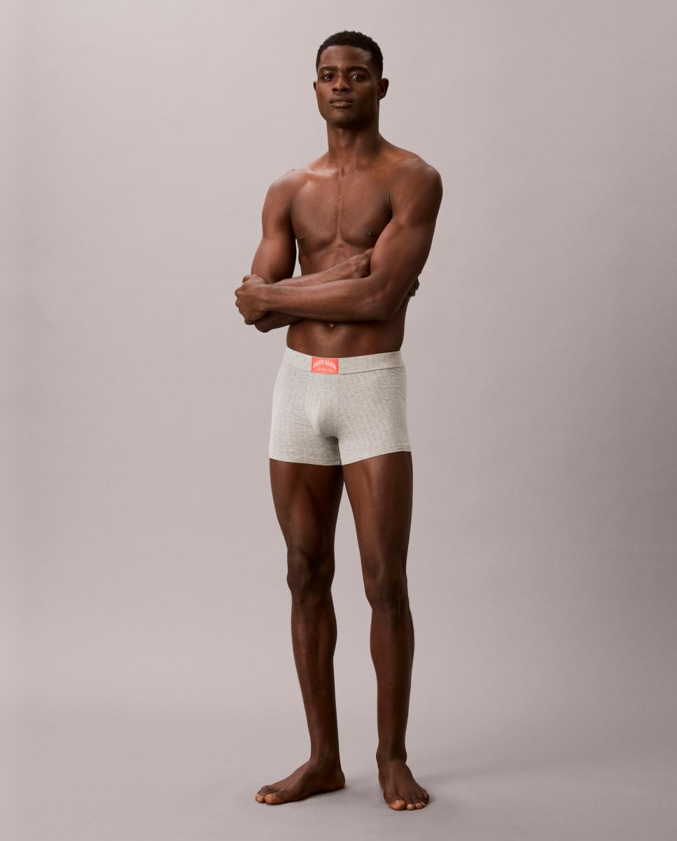 Boxers Curtos Individuais Cinzento-5