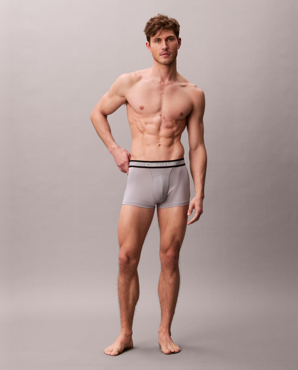 Boxers Curtos Individuais Cinzento-5