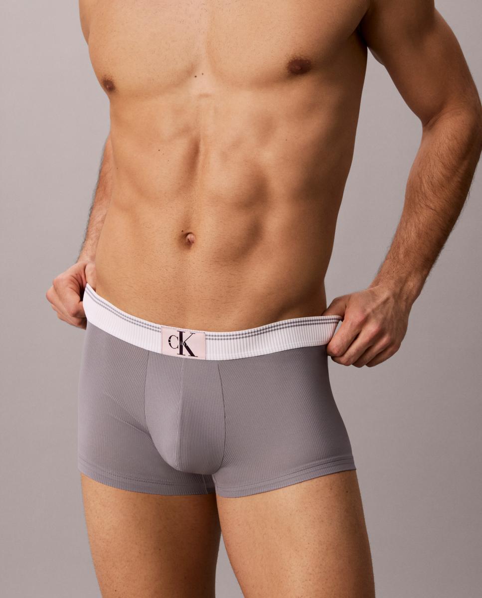 Bóxer corto individual - Calvin Klein - Gris Gris-3