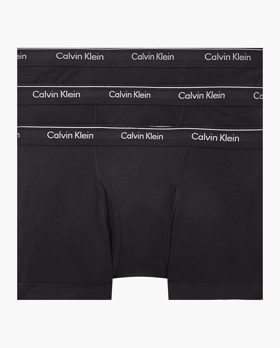 Pack de três boxers de malha pretos Preto-4