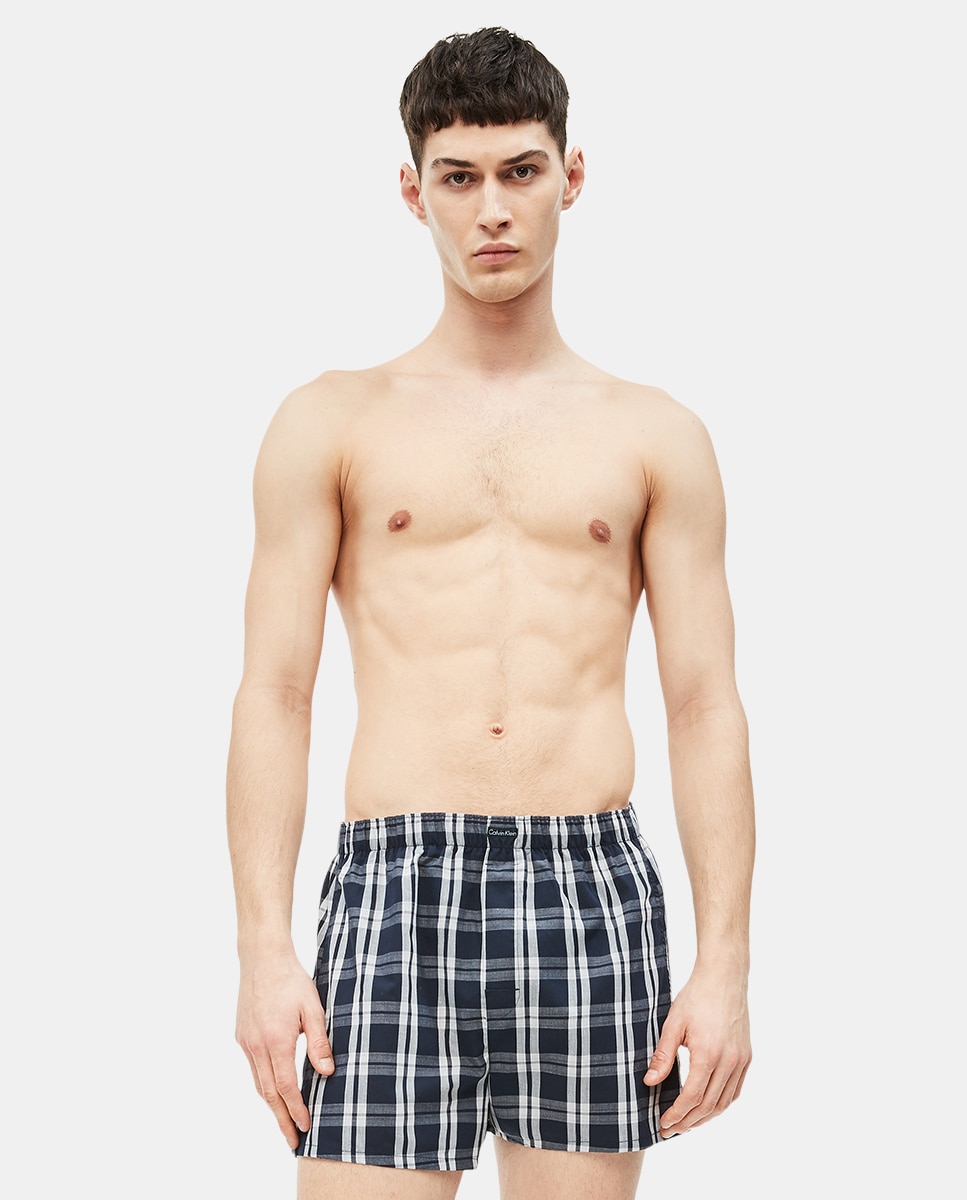 Pack de três boxers de tecido de homem Calvin Klein em várias cores Multicolor-3