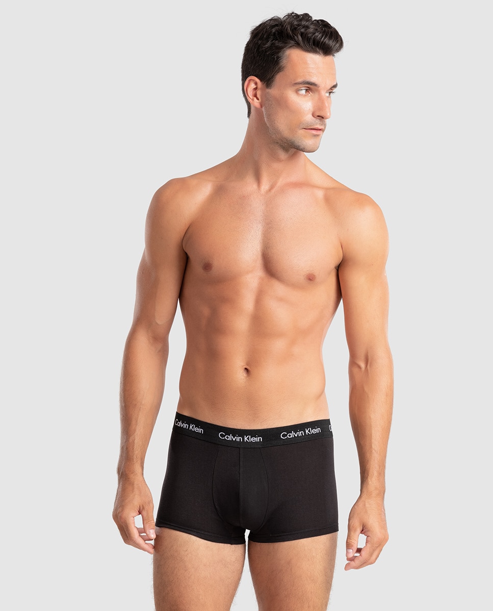 Pack de três boxers de malha de homem em várias cores Multicolor-5