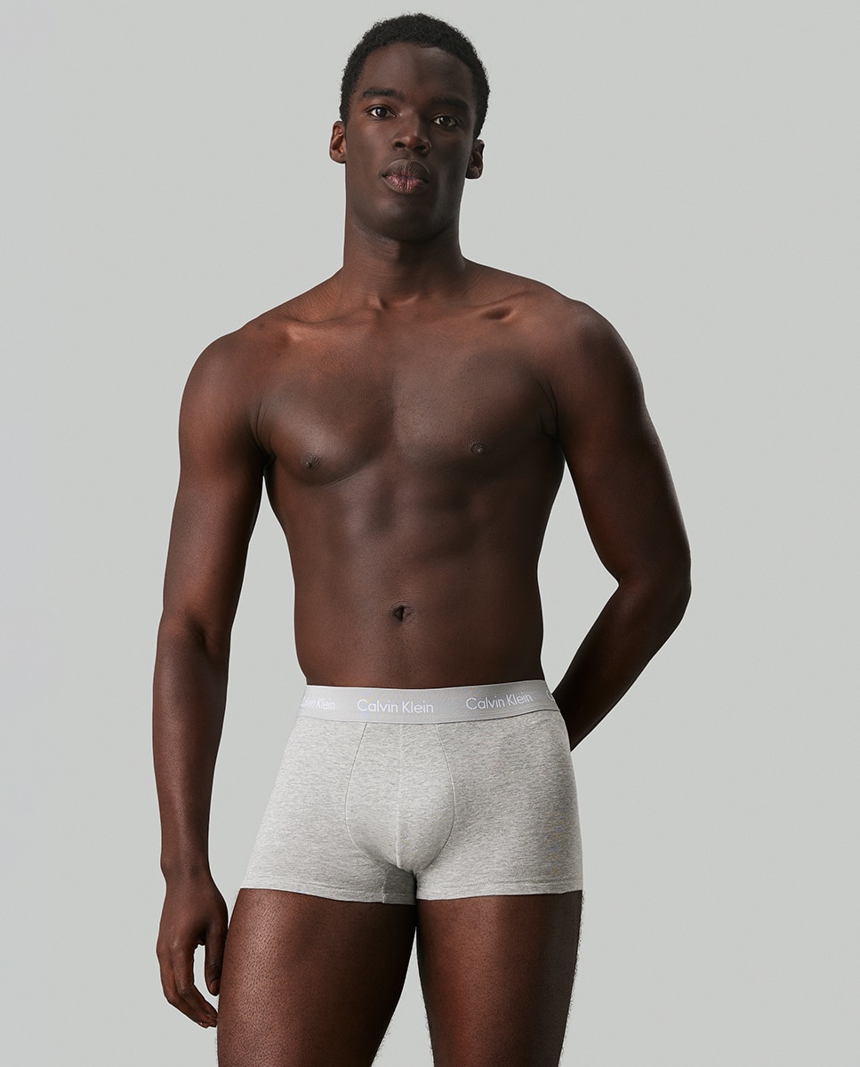Pack de três boxers de malha de homem em várias cores Multicolor-1