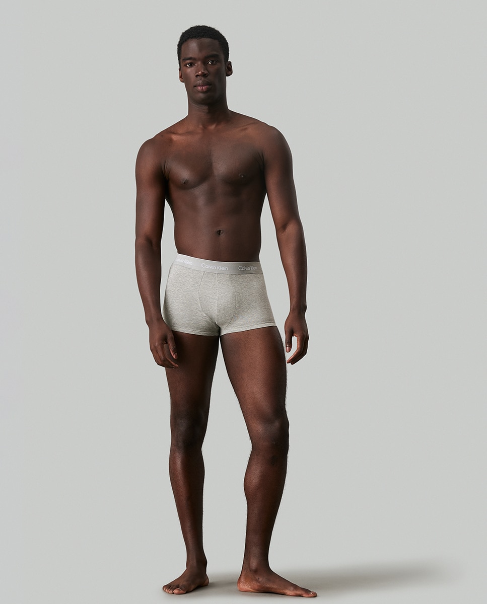 Pack de três boxers de malha de homem em várias cores Multicolor-4