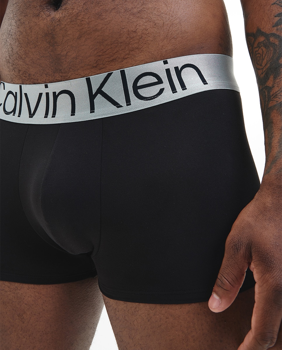 Pack de Três Boxers de Cintura Baixa Preto-6