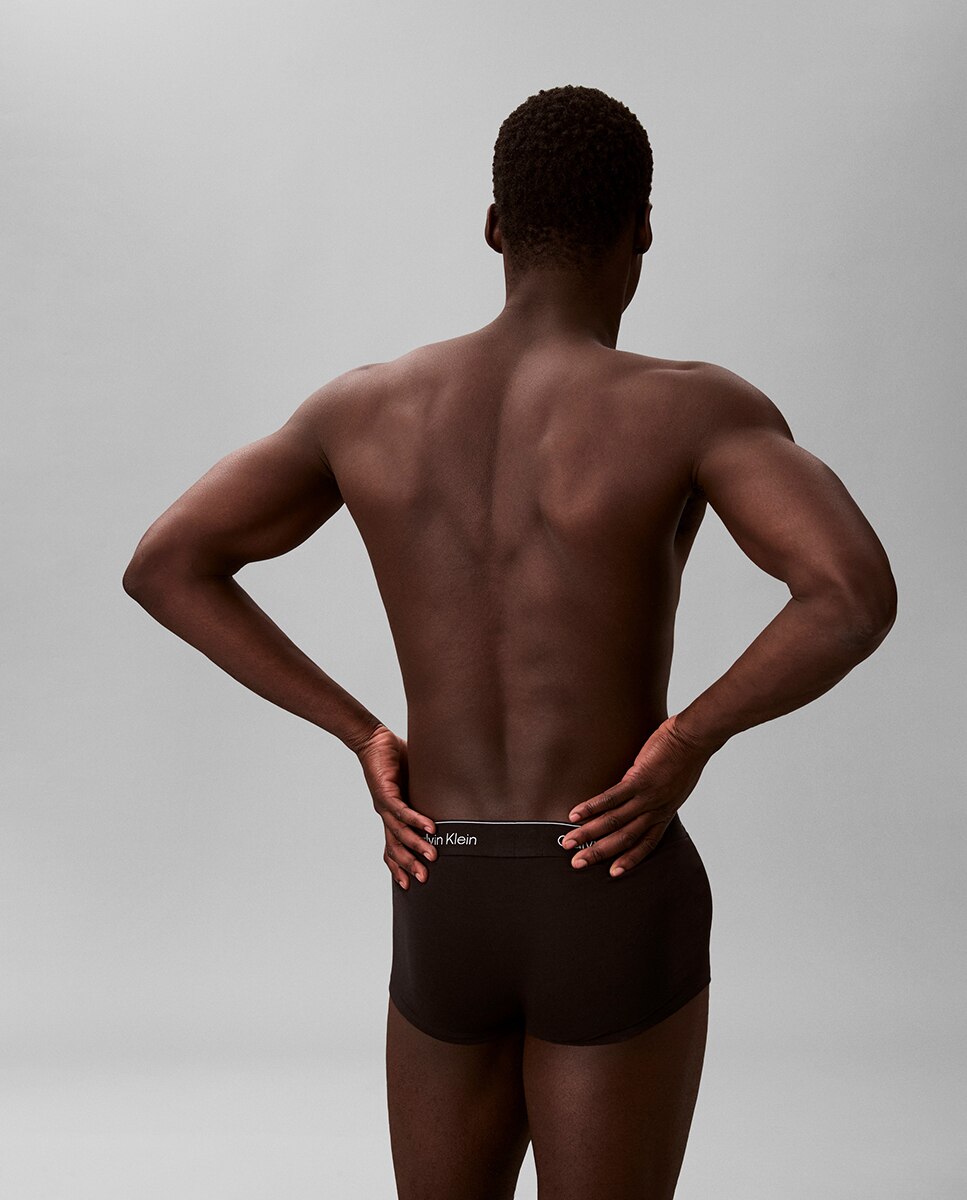 Pack de 3 Boxers de Cintura Baixa - Icon Cotton Stretch Preto-3