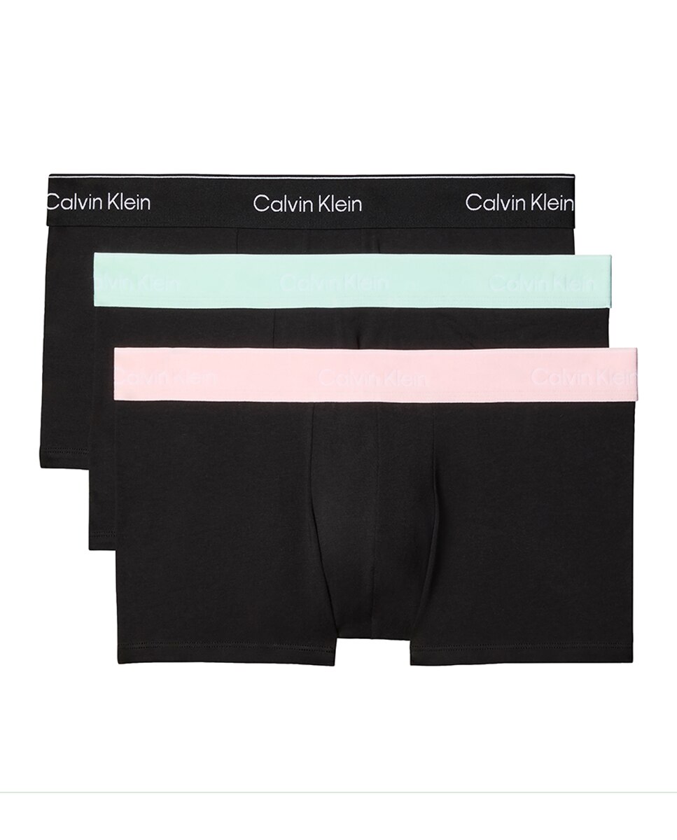 Pack de 3 Boxers de Cintura Baixa - Icon Cotton Stretch Preto-5