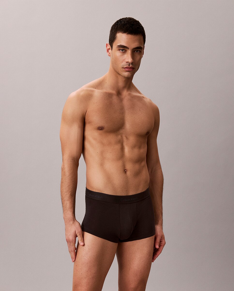Pack de 3 Boxers de Cintura Baixa - Icon Cotton Stretch Preto-2